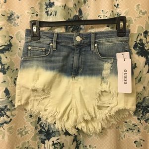 Guess High waisted cut off shorts